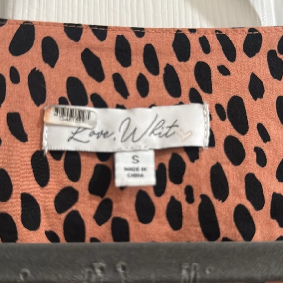 NWOT Love Whit Dotted Puff Sleeve Dress - Picture 5 of 9